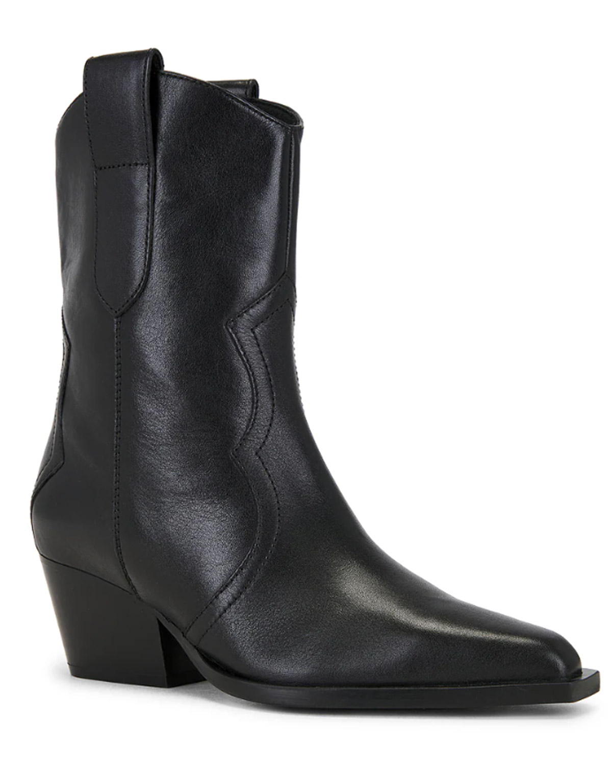 black cowboy boots for women ankle height
