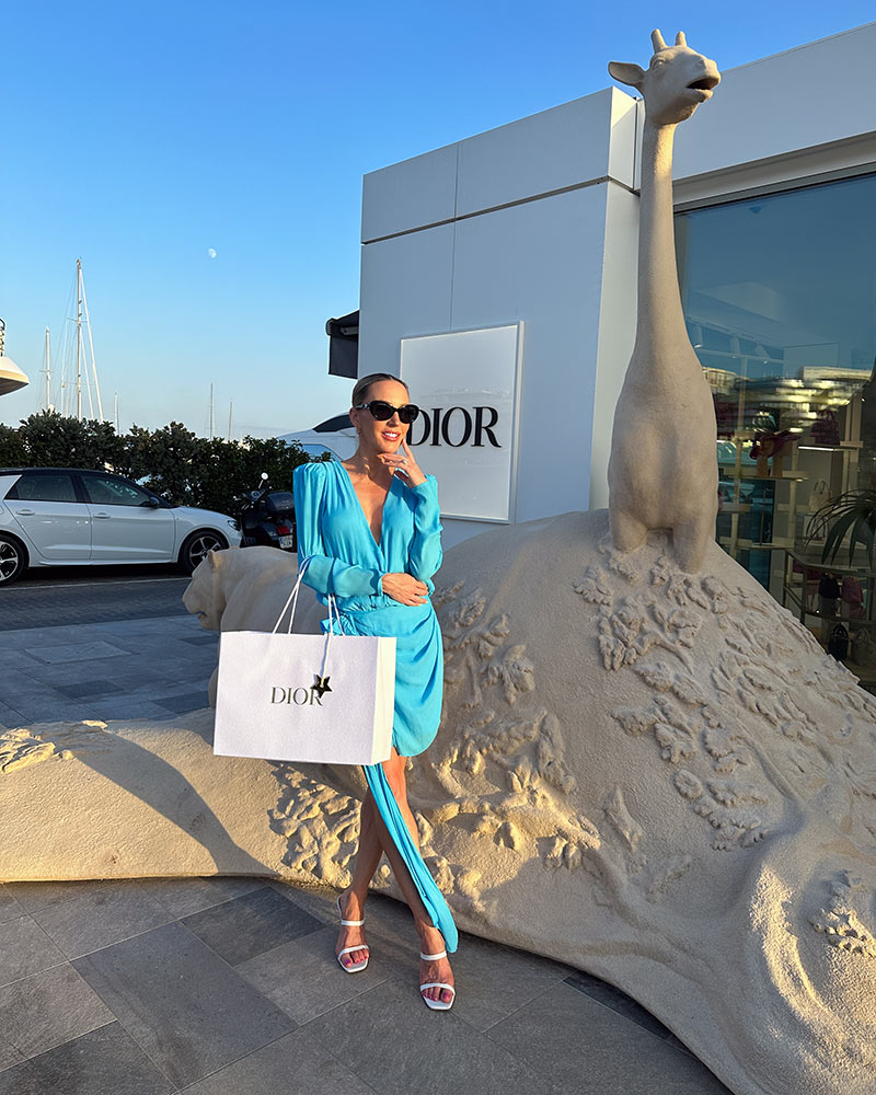 Dior Ibiza fashion blogger shopping NBC clothing outfit