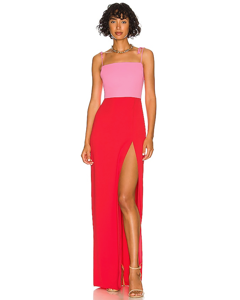 fall color trends 2024 clashing red pink dress