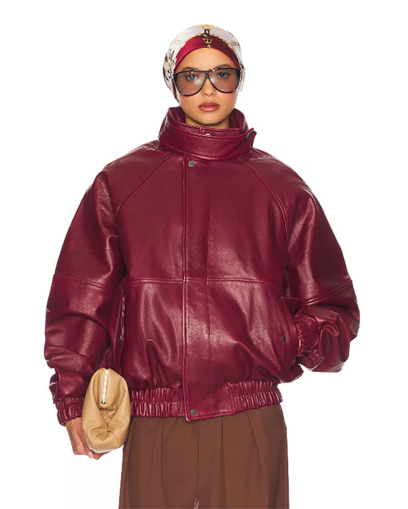 fall trend funnel neck jacket helsa