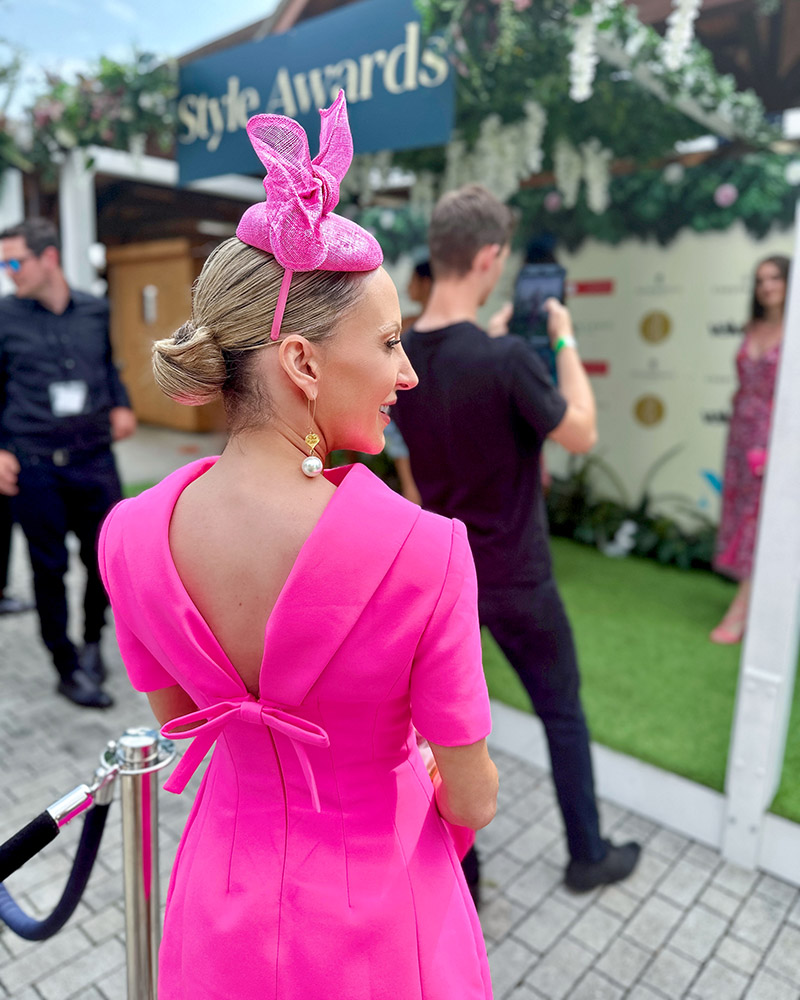 horse racing hat womens pink fascinator