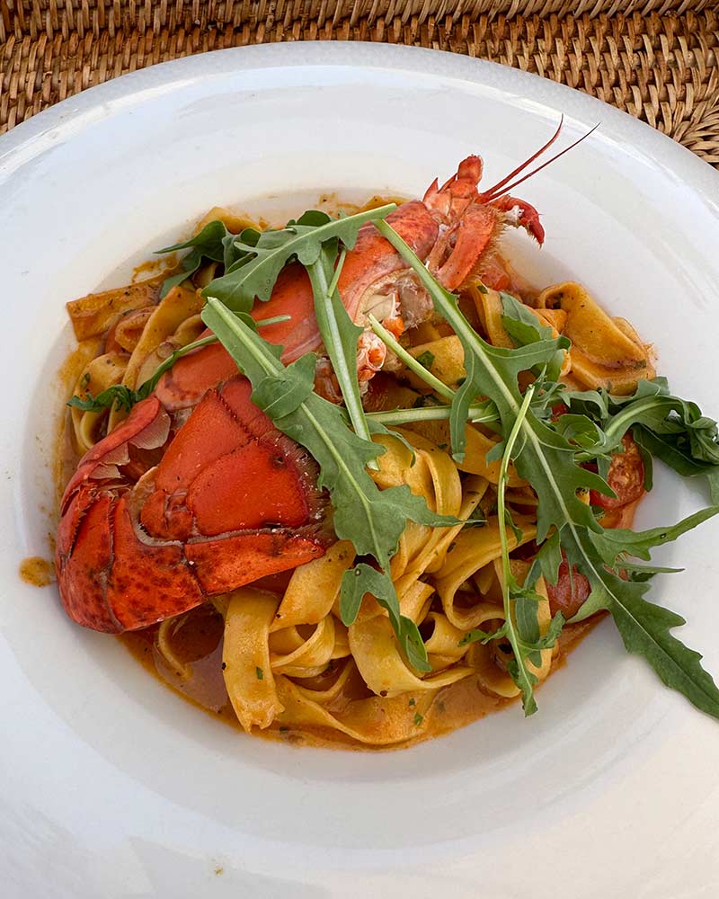 nikki beach restaurant lobster pasta