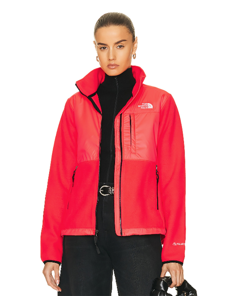 womens red coat the north face zip up