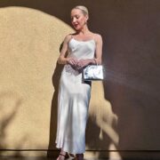 bag trend 2024 metallic handbag fashion blogger glamour gains eve dawes silver purse