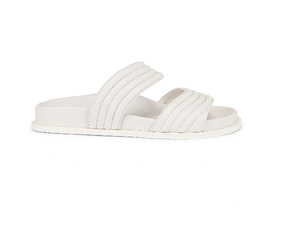 white leather designer flat sandals alaia