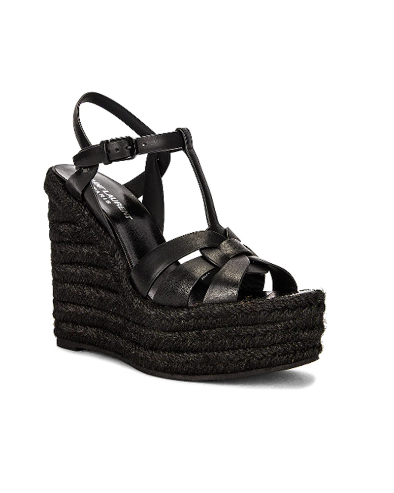 best designer espadrilles sandals black wedges lace up