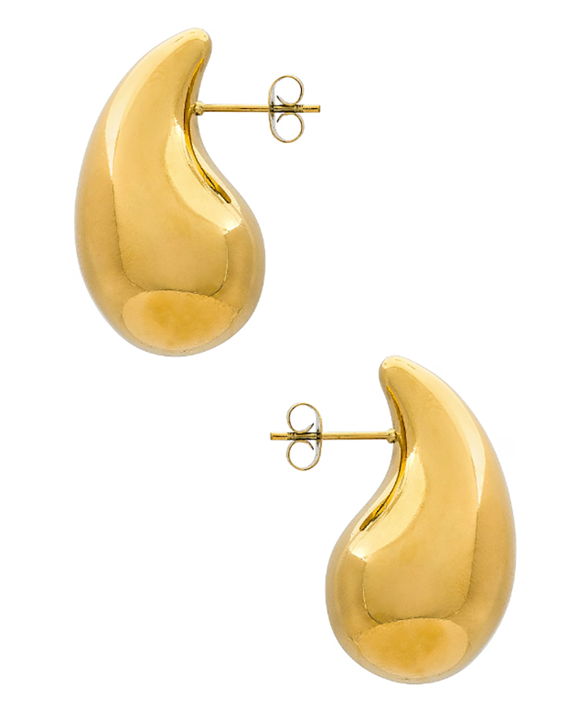 in style 2024 gold bottega veneta dupe earrings
