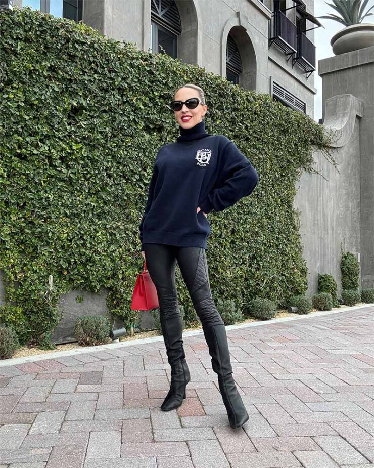 Spanx Faux Leather Petite Leggings main image 1