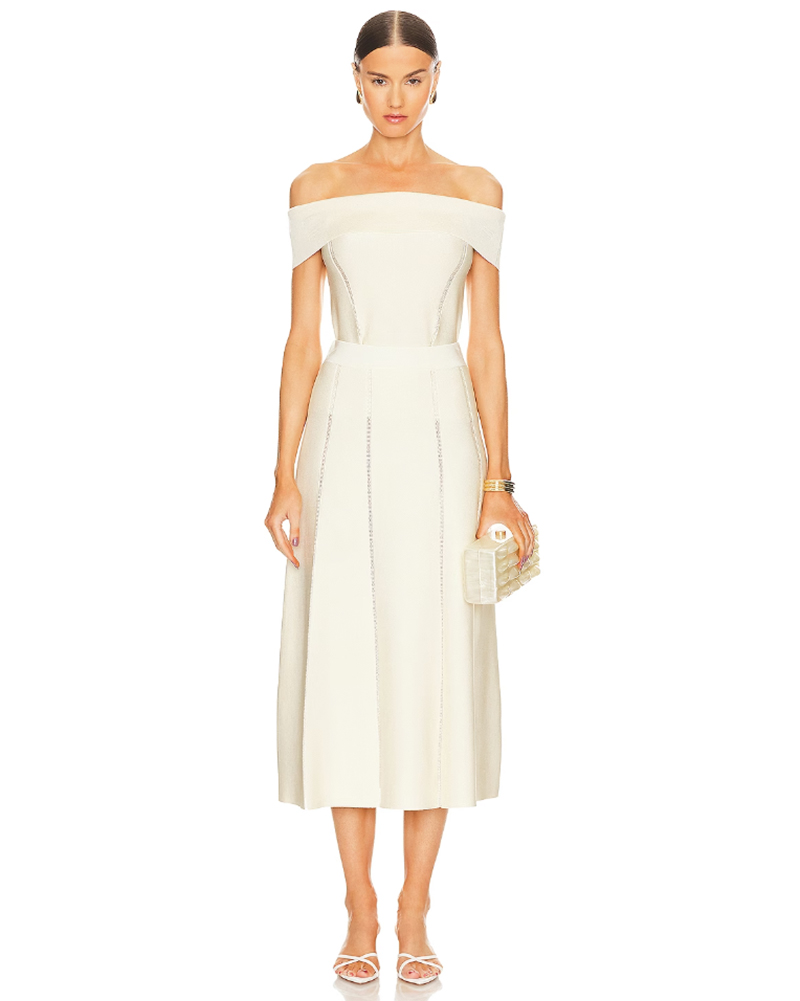 white midi skirt zimmermann classy elegant