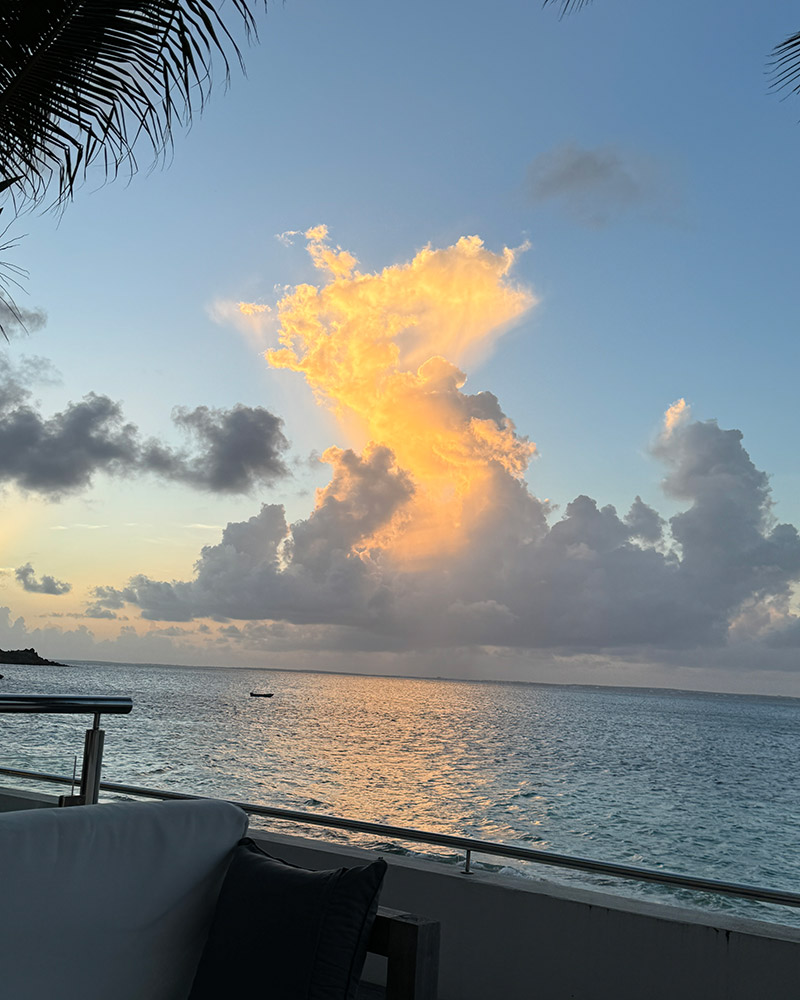 sunset Grand case beach saint martin