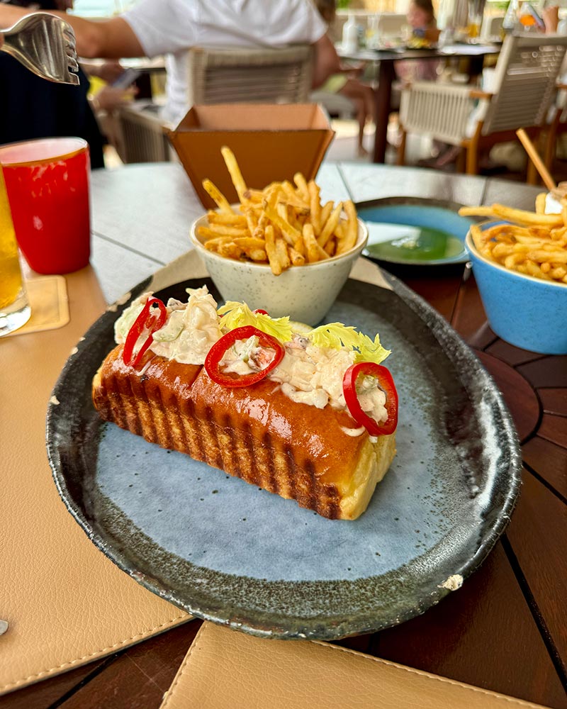 Eden Rock St Barts lunch lobster roll