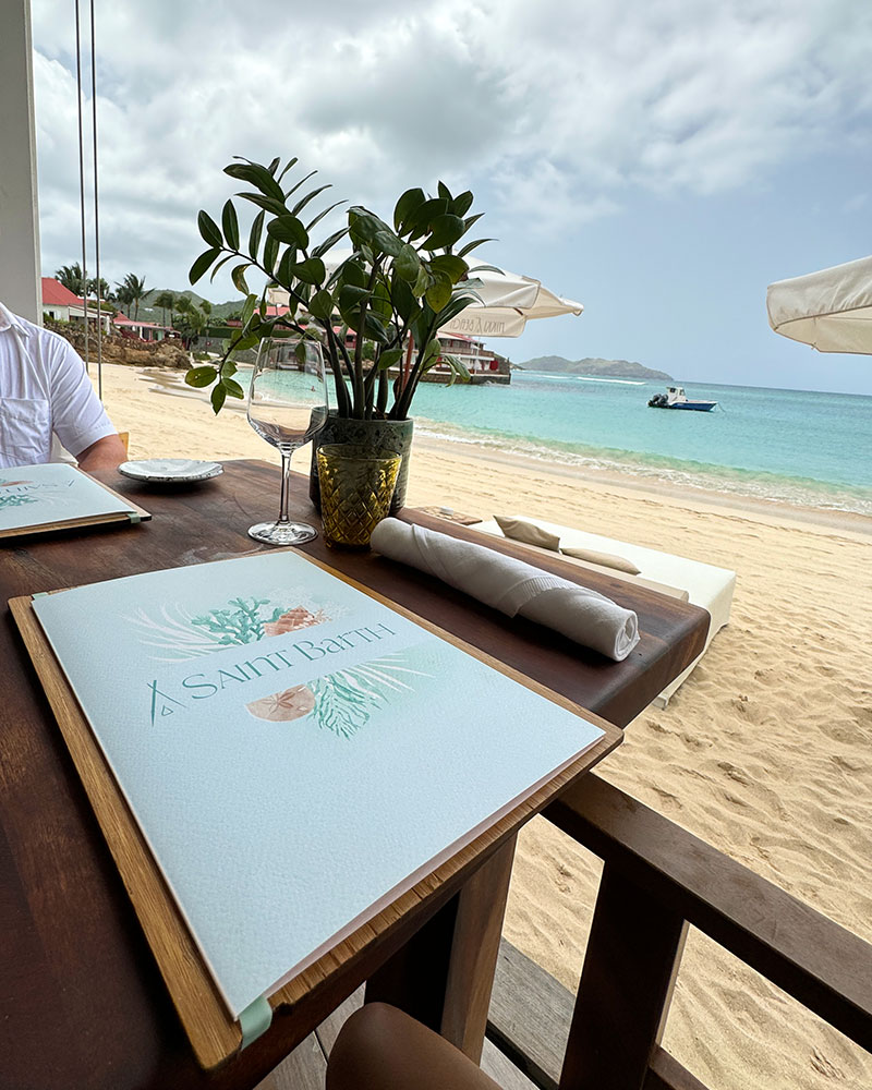 Nikki Beach St Barts restaurant view