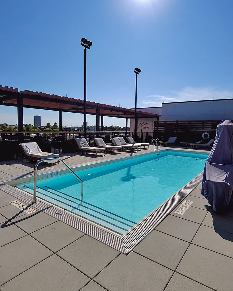 Ellison Oklahoma City pool roof terrace marriott hotel