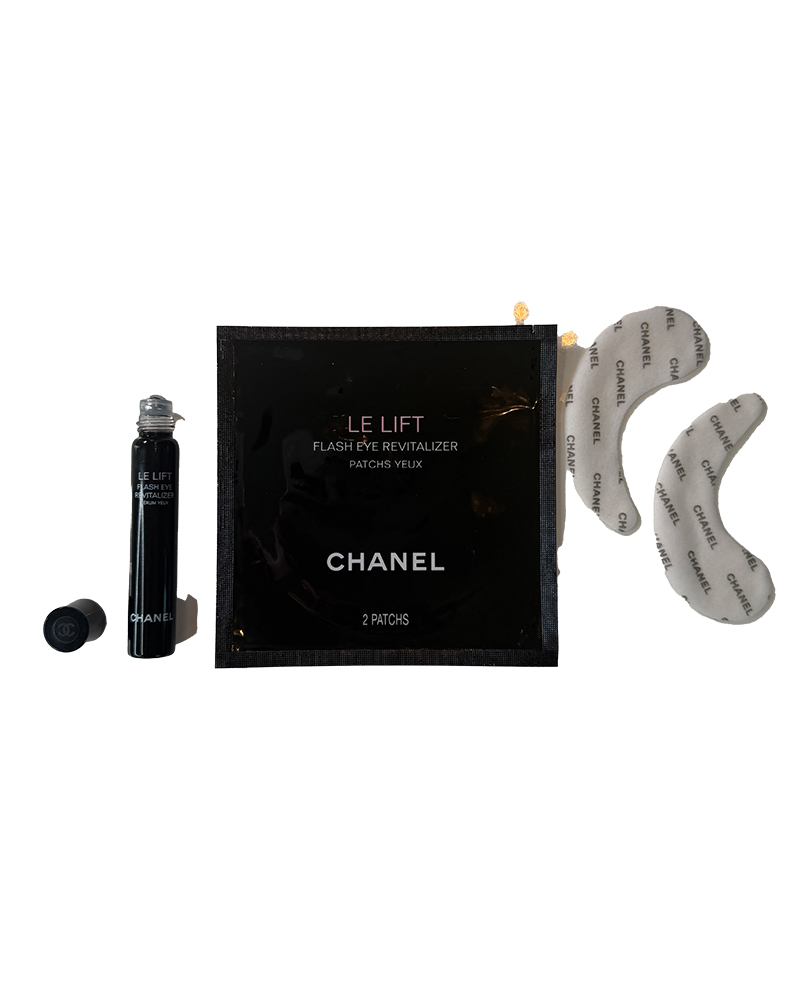 chanel eye patches le lift flash revitalizer serum