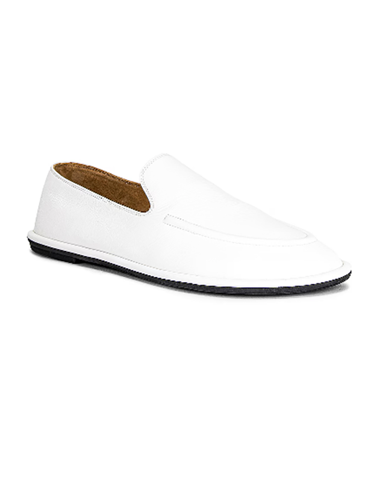 best womens loafers white leather designer