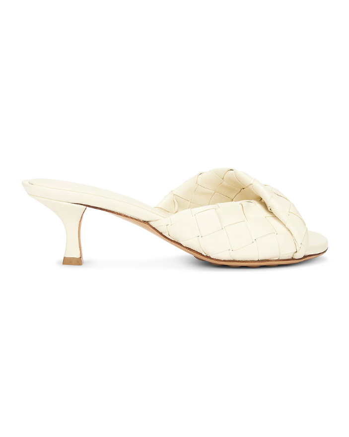 bottega veneta mules heels white blink mule