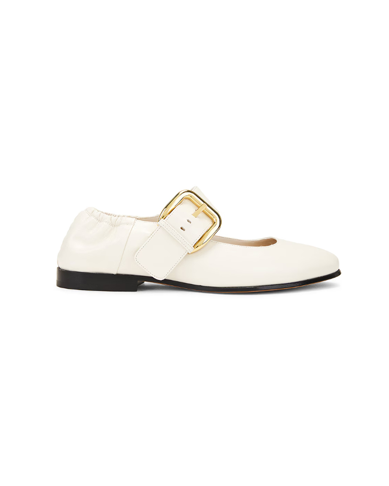 bottega veneta womens shoes flat white buckle