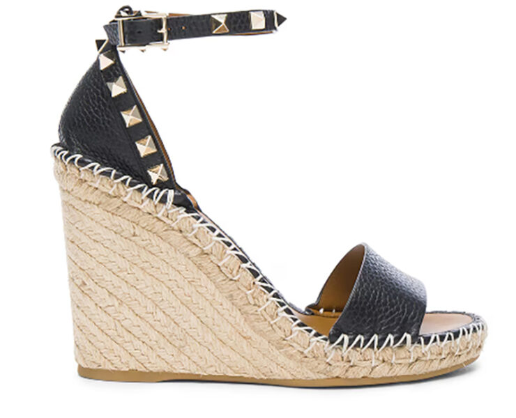 designer espadrilles womens valentino garavani black