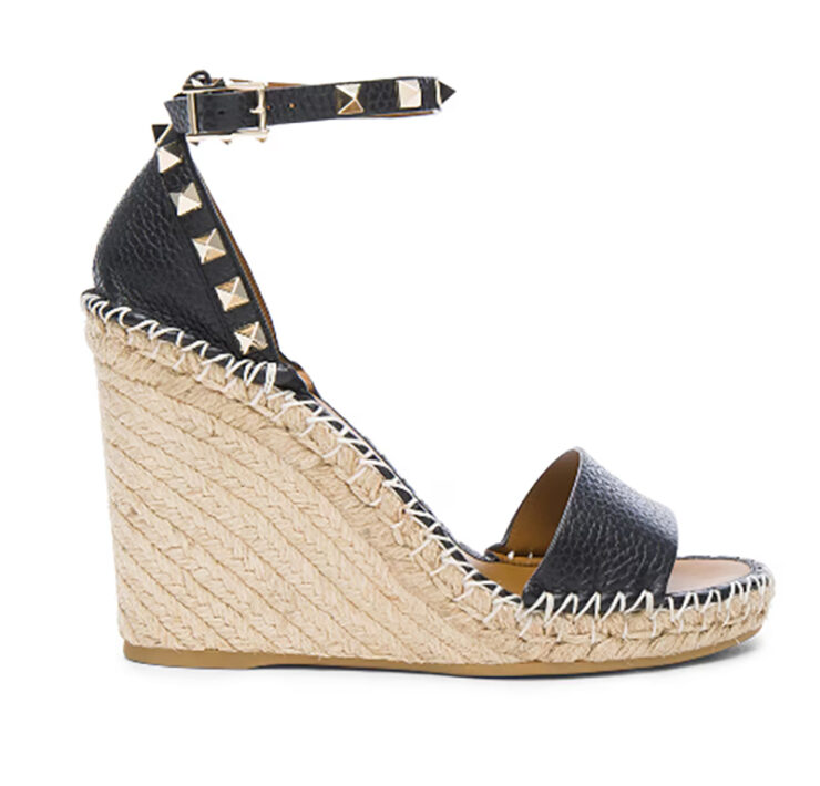 designer espadrilles womens valentino garavani black