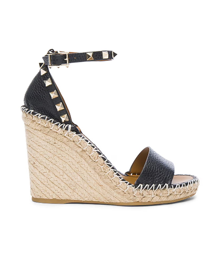 designer espadrilles womens valentino garavani black