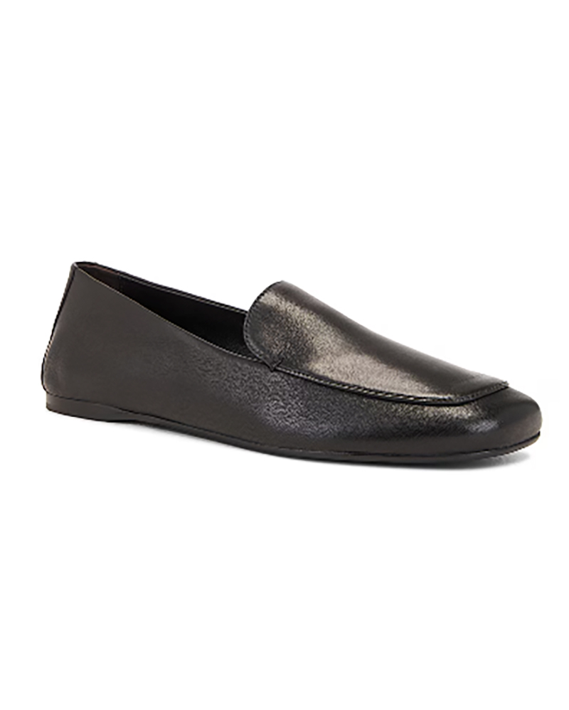 loafers in style The row black leather loafers