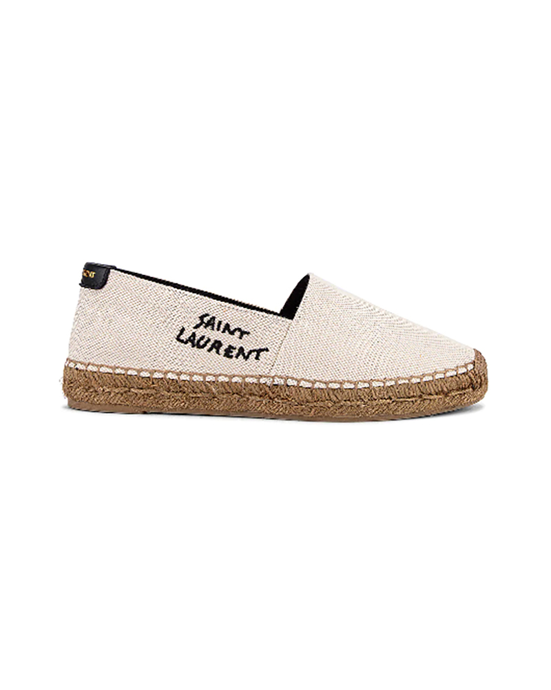 ladies designer espadrilles saint laurent signature