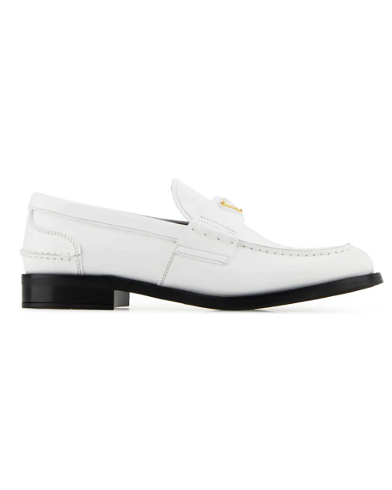 prada shoes womens white loafers