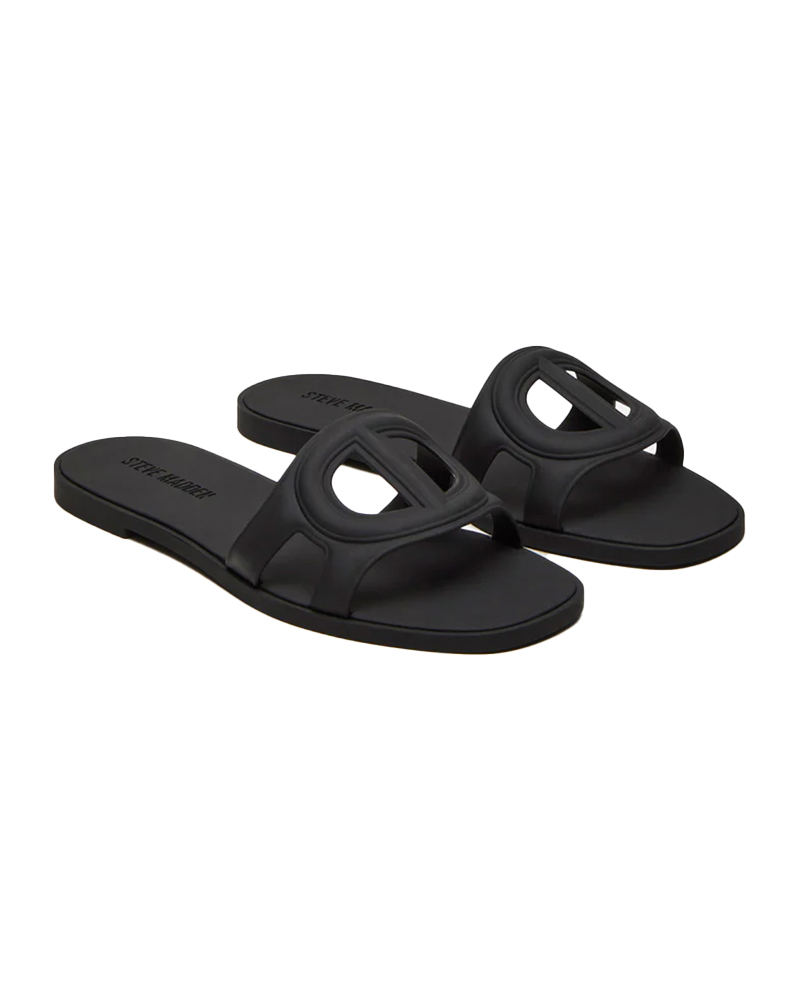 steve madden slide sandals gucci dupe black