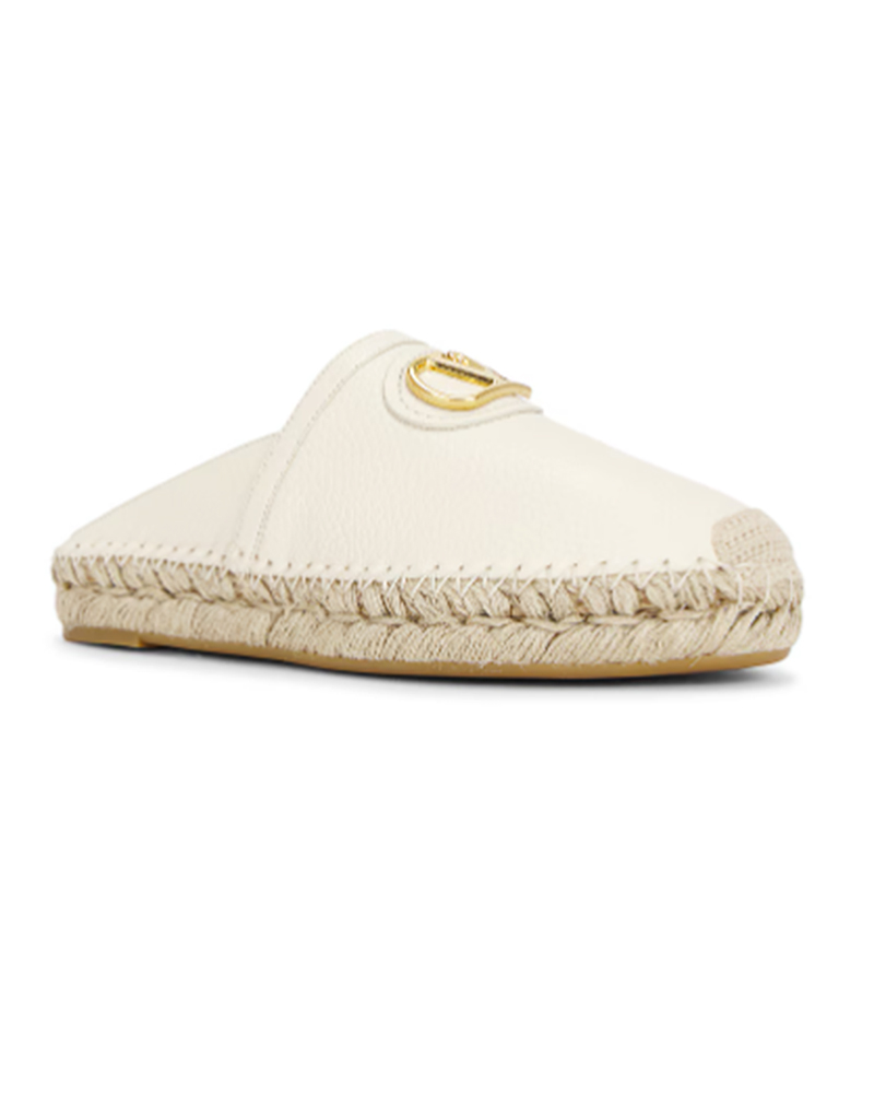 flat espadrille mule valentino garavani V Logo Signature 