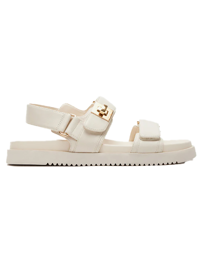 white flat sandals womens comfortable buckles 