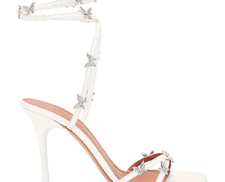 best white strappy heel sandals