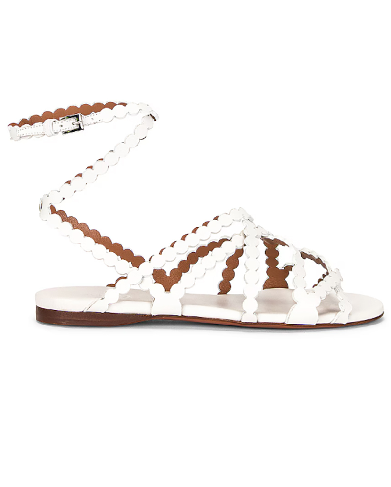 white flat sandals designer womens fashion