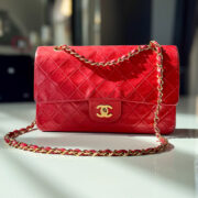 red chanel flap bag