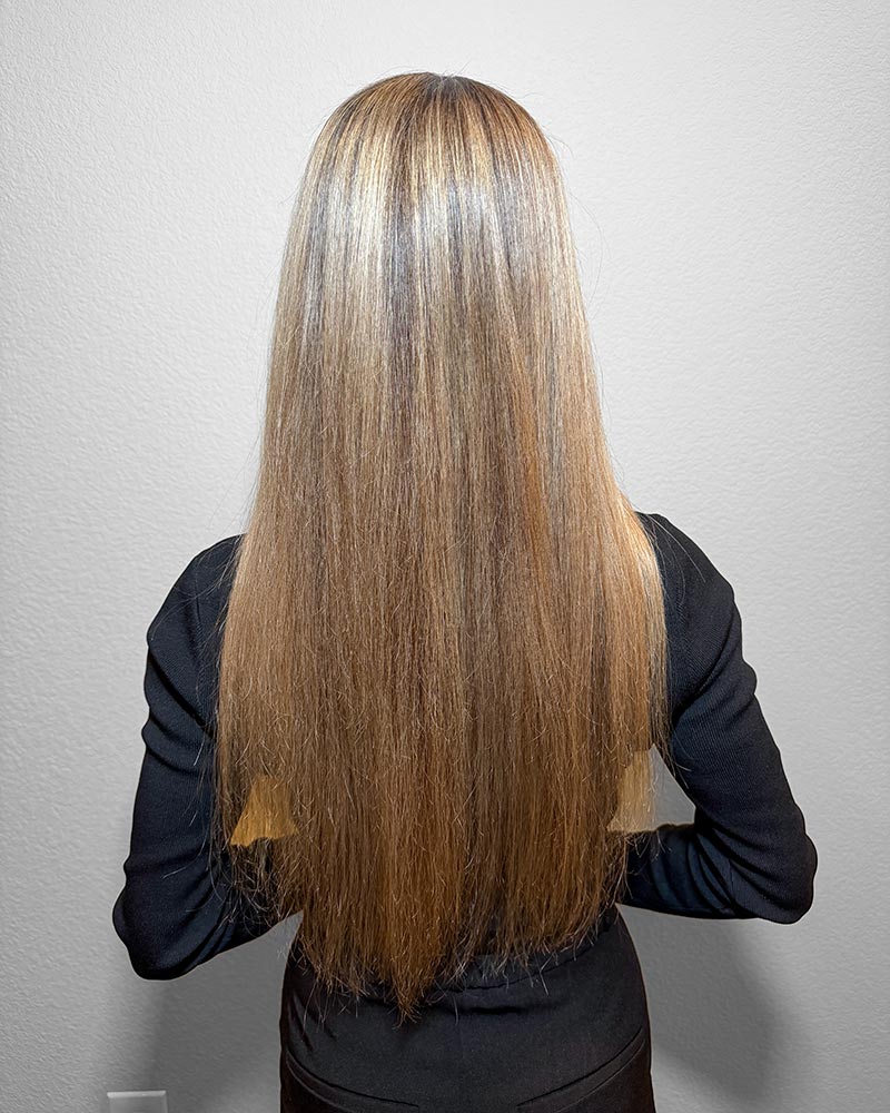 womans hair growth journey after using oneskin OS-01