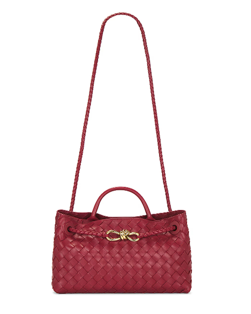 Bottega Veneta East West Andiamo Bag red