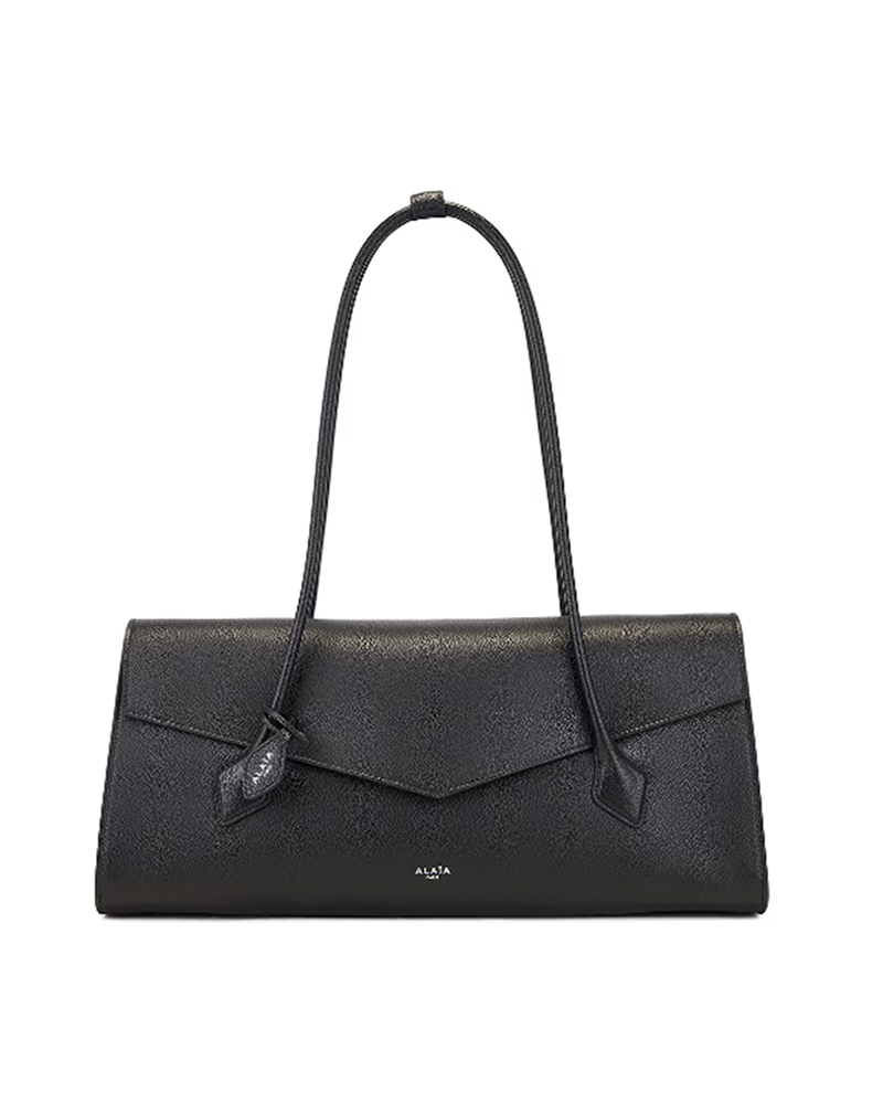 alaia le teckel flap bag black
