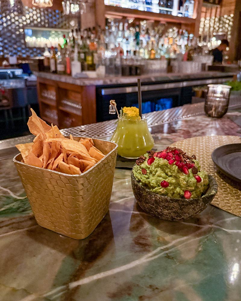 aria las vegas restaurants toca madera cocktails guacamole
