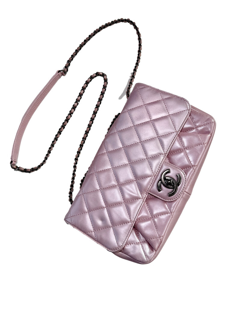 vintage pink chanel bag