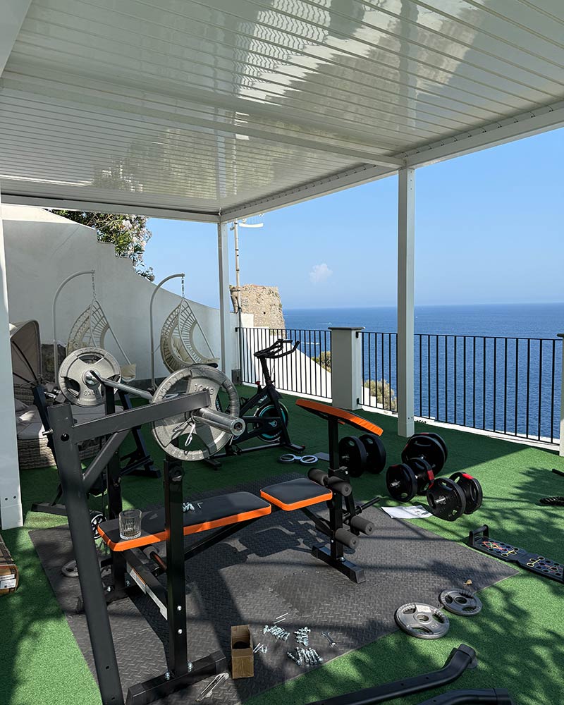 best amalfi coast hotel outdoor gym
