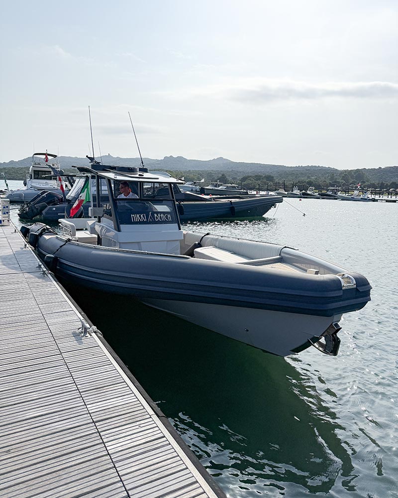 how get Nikki Beach Costa Smeralda sardinia italy boat