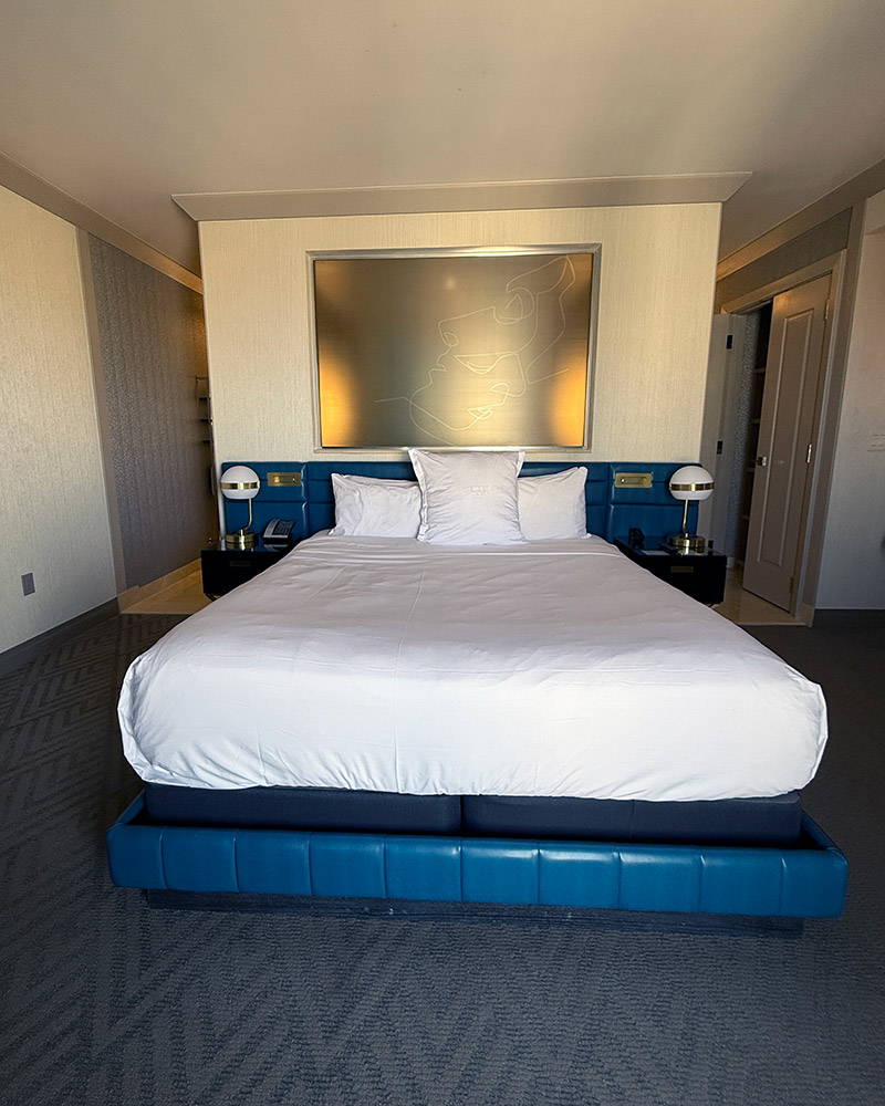 Cosmopolitan Las Vegas hotel review Wraparound Terrace Suite king bed
