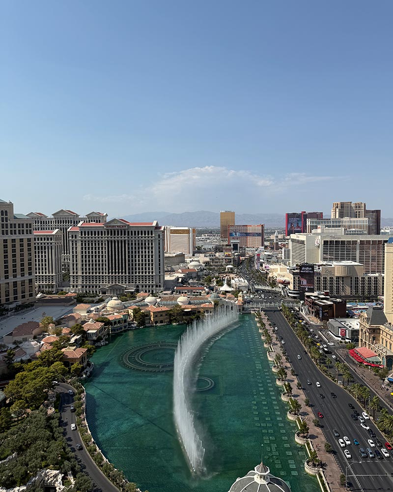 Cosmopolitan Las Vegas hotel review bellagio fountain view