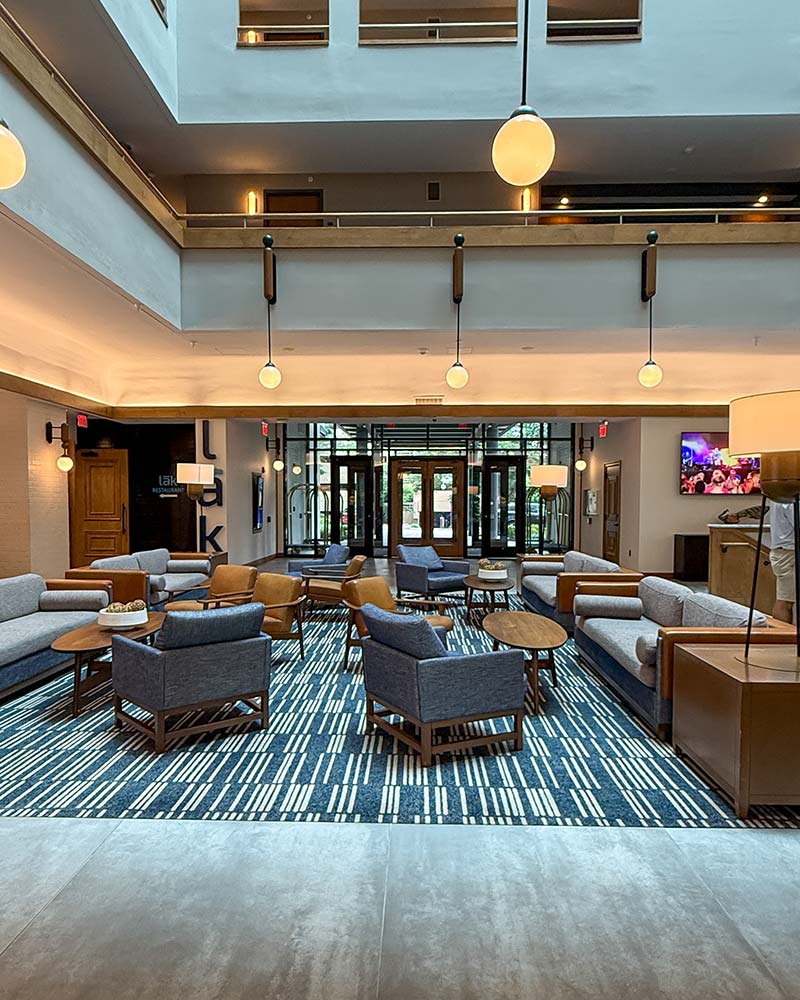 Merriweather Lakehouse Autograph Collection columbia MD hotel lobby