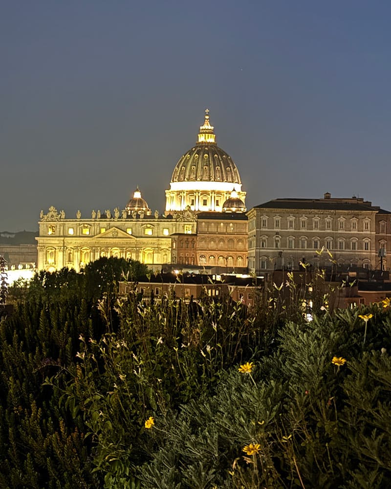 Terrazza Les Étoiles views saint peters basilica