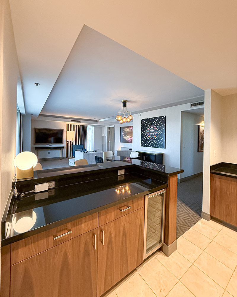 Cosmopolitan Las Vegas Wraparound Terrace Suite Wet Wet Bar