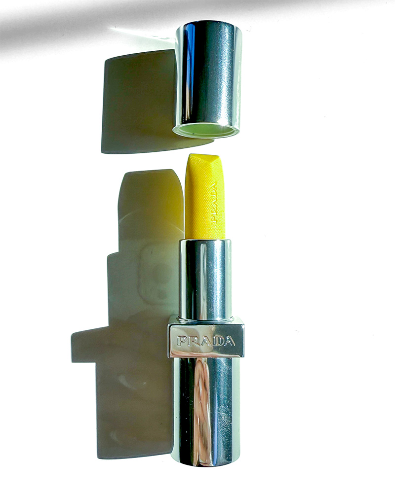 Prada yellow lip balm