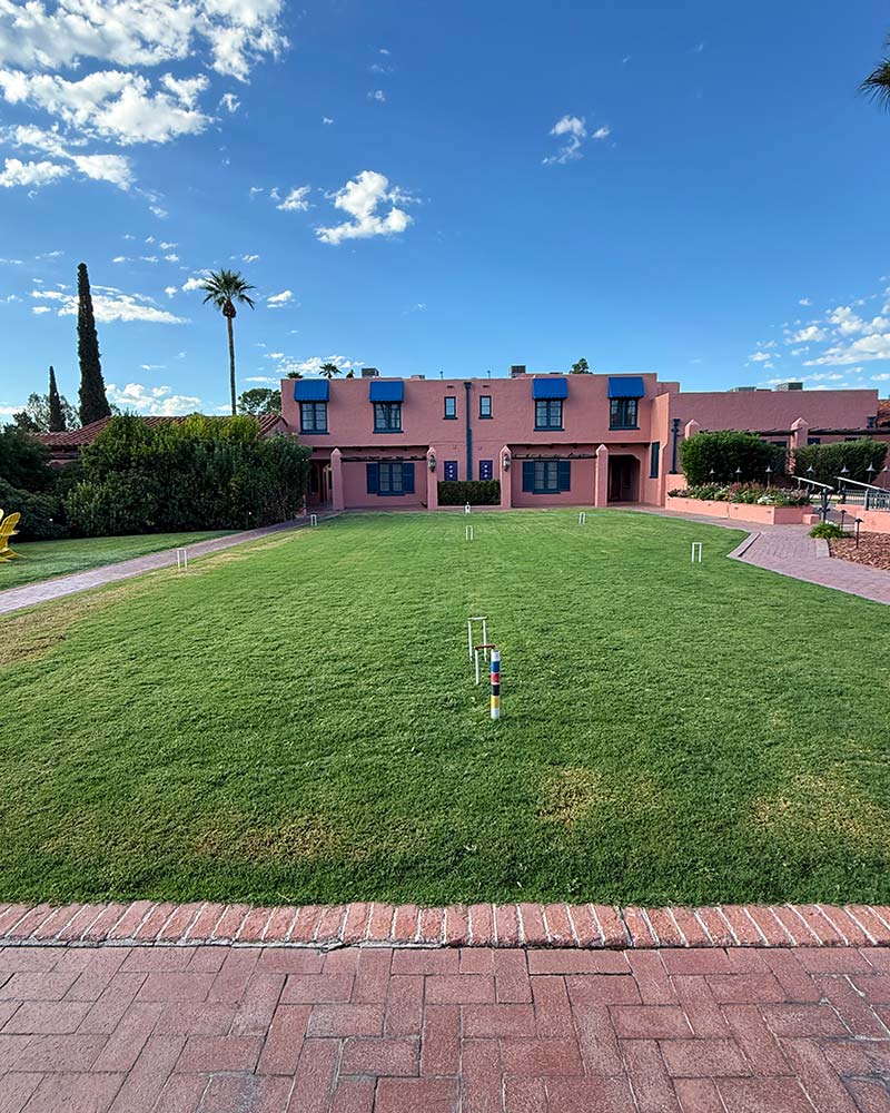 Arizona Inn amenities croquet