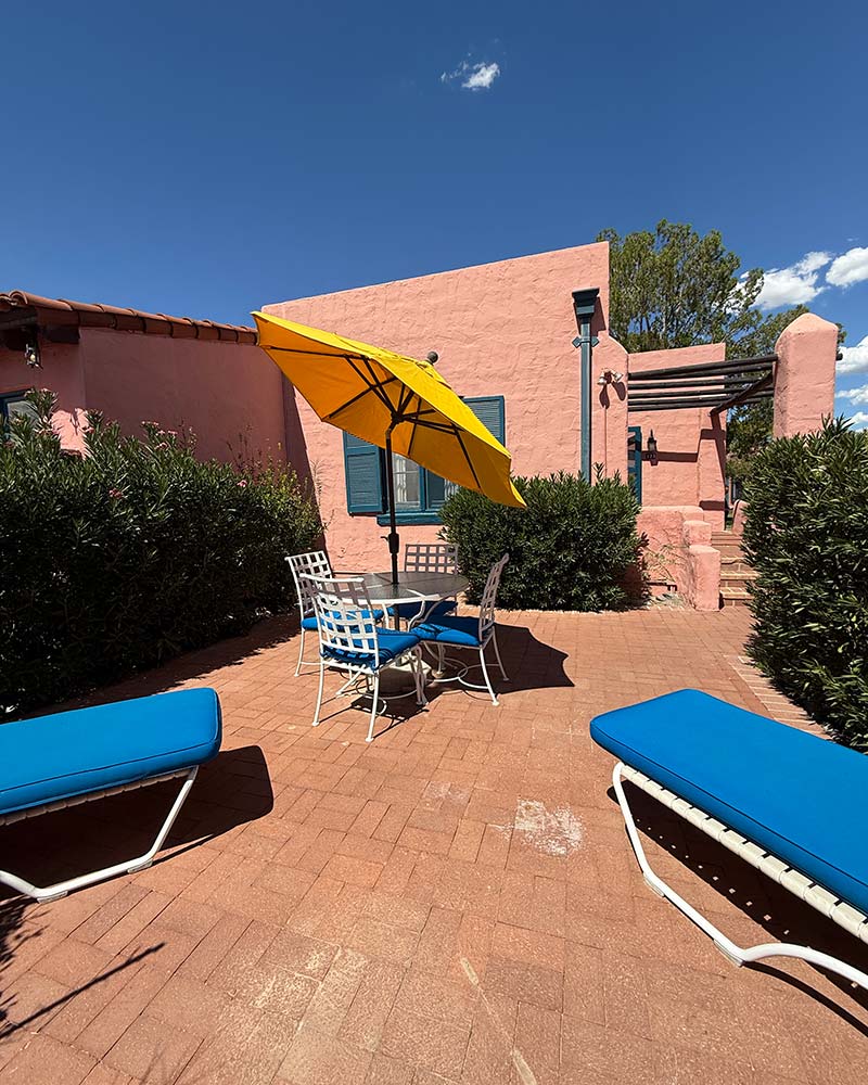 Arizona Inn patio king private patio