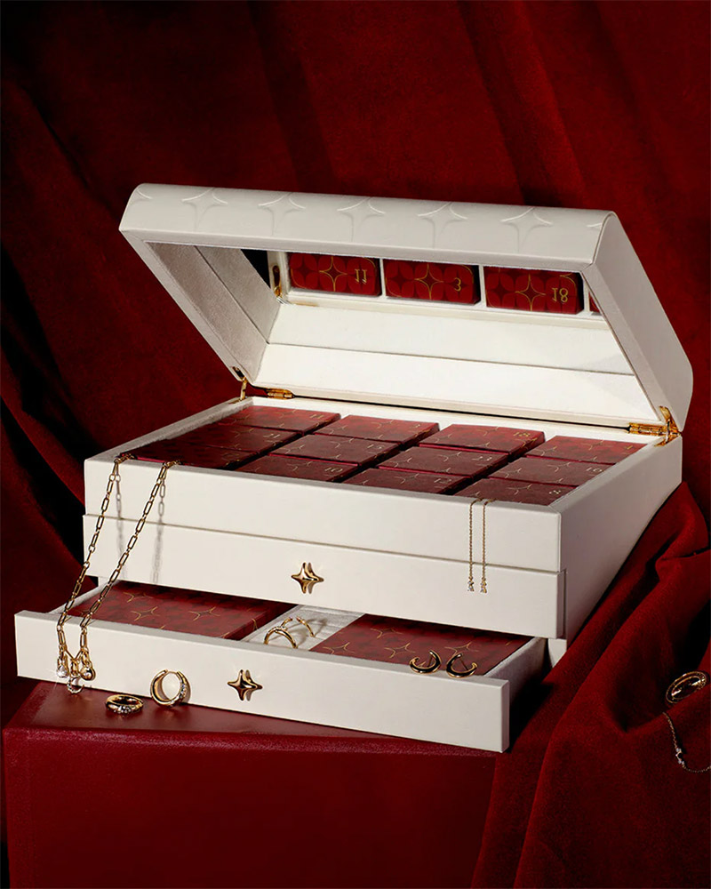 gold jewelry advent calendar Astrid & Miyu 