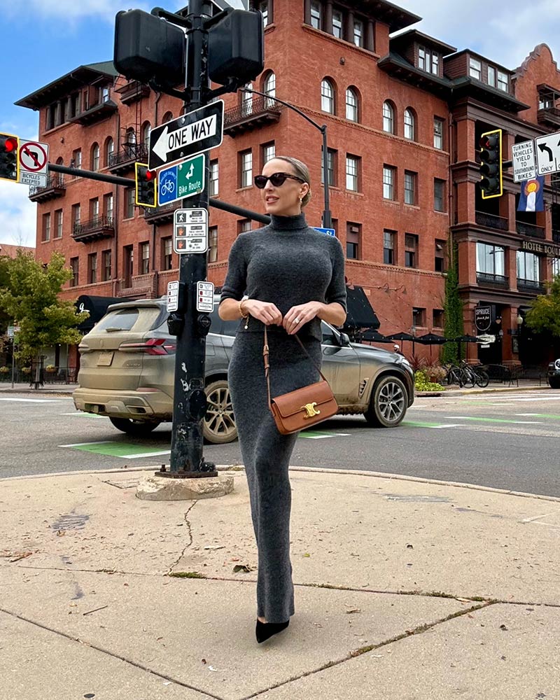 Celine Triomphe bag quiet luxury outfit